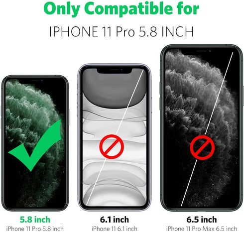 Anti Gravity Phone Case for iPhone 11 Pro, Sticky Selfie Suction Black 5.8 inch Magic Nano Pluto Case