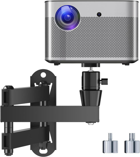suptek Universal Foldable Projector Wall Mount - Adjustable Bracket for Projectors, Compatible with