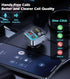 KAIY 42W FM Transmitter Bluetooth Car Adapter, Car Radio Bluetooth Transmitter HandsFree Calling Music Player, FM Radio