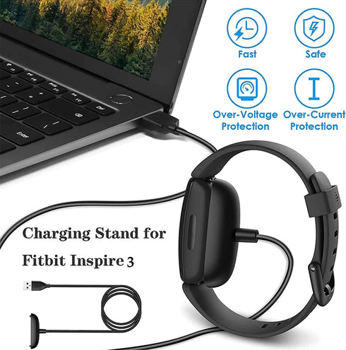 Charger for Inspire 3 - Replacement USB Charging Cord Compatible with Fitbit Inspire 3 Fitness Tracker Accessories