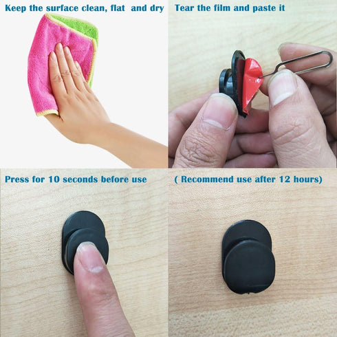 Sonku 6 Piece Ring Hook Mount Accessories, Upgrade Version Phone Mount Hook for Universal Cellphone Grip Stand