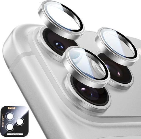 MAGIC JOHN for iPhone 17 Pro Max/17 Pro Camera Lens Protector [Alignment