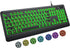 Large Print Keyboard - 7 Interchangeable Backlight Colors, Light Up USB Wired Computer Keyboards, USB Plug-and-Play,
