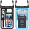 10in Waterproof Phone Pouch - IPX8 Dry Bag with Lanyard for iPhone 15/14/13/SE & Galaxy 23/22/21/20 Series.