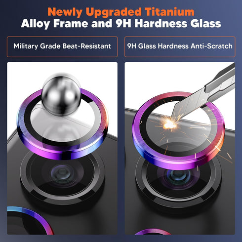 Hoerrye Samsung Galaxy S24 Ultra Camera Lens Protector, Ultra-HD 9H Tempered Glass, Case-Friendly, Anti-Scratch,