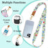 Piefly Phone Lanyard Crossbody Wrist Strap, Bird Cell Phone Lanyards for Around the Neck Wristlet Shoulder, Adjustable