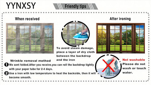 YYNXSY 10X10FT Office Backdrop for Video Conference, Window Background Screen for Photography Studio, Background Props
