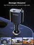 ?Upgraded? SUPERONE 4 in 1 Retractable Car Charger, Fast Car Phone Charger with 2.6ft Cord, USB C and Apple Adapter,