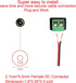 10 Pairs 12V Male+Female DC Power Jack Plug Adapter - 2.1x5.5MM Barrel Connector for CCTV Security Camera