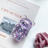 Tangseajiao 1 3D Pc Lilac Cute Phone Grip, Airbag Support Bear Phone Holder, Epoxy Sequins Cute Bear Phone Grip Tok
