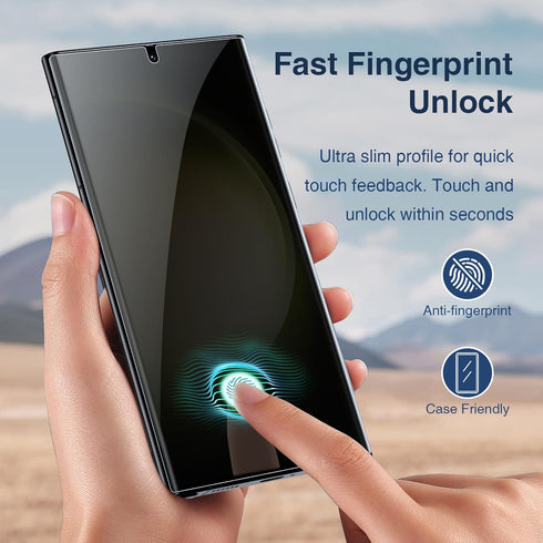 LK 2 Pack Screen Protector for Samsung Galaxy S23 Ultra, Not Glass, with Camera Lens Protector and Installation Tool