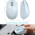 LeadsaiL 2.4GHz 3 1600 Wireless Mouse for Laptop, Silent USB Mouse, Slim Optical Mouse with Buttons, DPI, Works