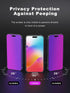 iPhone 15 Pro Max Privacy Screen Protector 6.7" - Purple Gradient, Anti-Spy, Anti-Blue Light, HD Tempered Glass, Easy