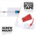 BRAINWAVZ Small Metal Corner Shelf for Security Cameras, Baby Monitors, Home Decor, Adhesive & Screw-in Mount