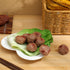 8 1.38 Inch Artificial Lifelike Beef Meatball Model Pieces PVC Fake Food Props for Kitchen Decoration Photography