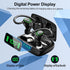 Bluetooth Wireless Headphones with 60hrs Playback, IPX6 Waterproof, Stereo Bass, Earhooks, LED Display