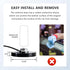 Anina 16.4 RG58 PL-259 NMO Antenna Magnetic Base Mount FT Coaxial Cable Plug with NMO Antenna Mounting Cap for CB Ham