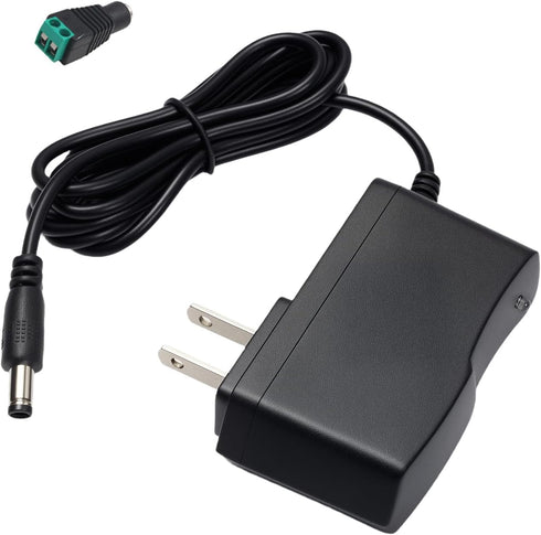 YOOFONE 12V 1A Power Supply AC Adapter 100-240V to 12V 1Amp Power Adapter