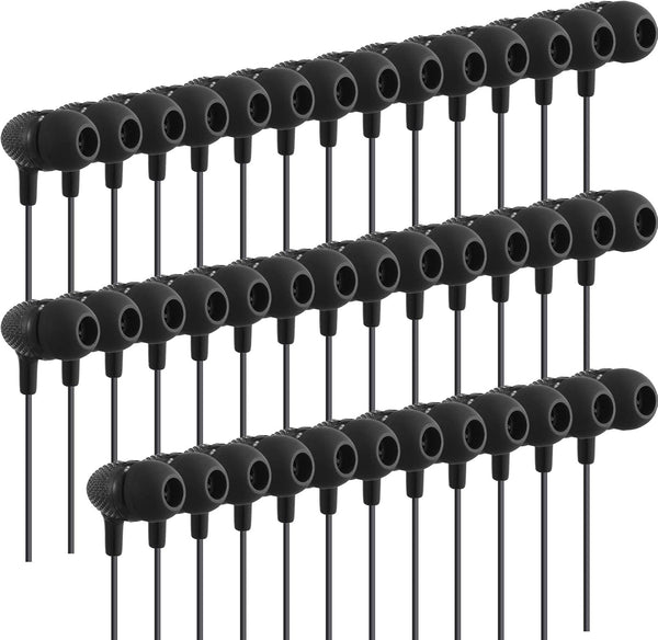 Macarrie 20 Pack Kids Earbuds Bulk 3.5mm Wired Earphones without Mic for School, Classroom, Students, Adults Gifts,