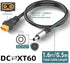 Magiclifee 1.6FT XT60 DC5521 XT60 5.5mm 2.1mm (0.5M) Male to Power Cable, to DC x Male Adapter Cord for FPV Goggles