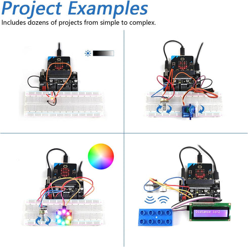 FREENOVE V1 V2), 316-Page 224 44 Ultimate Starter Kit for BBC Micro:bit (Not Included, Works with & Detailed Tutorial