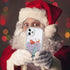 Shop iPhone 14 Pro Christmas Case: Glitter Sparkle Liquid Floating, Shockproof Clear TPU Bumper, Colorful Santa Claus