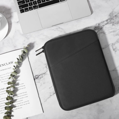 TiMOVO 9-11" Tablet Sleeve, Black Protective Bag with Pocket for iPad Air 11", iPad Pro 11", Galaxy Tab S9/S8/A7