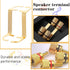 Styquenzer 4 Subwoofer Box Terminal, Pcs Speaker Terminals Connectors Speaker Terminal Cup Speaker Binding Post Screw