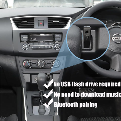 USB Bluetooth Car Adapter, Wireless Audio Adapter Car Kit Music Receiver for Home, Car Stereo Sound System, Portable