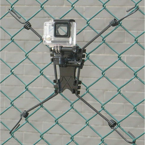 Universal Action Camera Backstop Chain Link Fence Mount for Action Camera, Digital Camera, Smartphone for Outdoor Sports