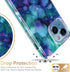 Esdot Rugged Case for iPhone 13 with Built-in Screen Protector, Fashionable Designs for Women (Opal Purple)