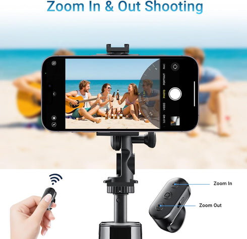 Kefotic Phone Remote with Zoom for iPhone Android Camera Accessories, Phone Front/Rear Camera Flip Wireless Shutter