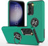 HeZhiNing Samsung Galaxy S23 Case, Shockproof with 360° Ring Holder Kickstand, Dark Green