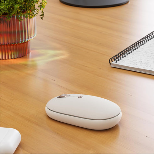 Satechi 3 OntheGo Bluetooth Mouse with USB C Rechargeable Battery, Connect up Devices, Compact and Portable Wireless