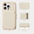 ZVE Wallet Case for iPhone 13 Pro with Wrist Strap, Zipper iPhone Case with RFID Blocking Card Holder Slot, Leather