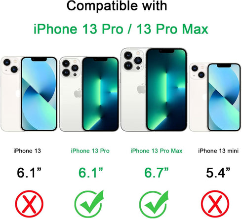 for iPhone 13 Pro and iPhone 13 Pro Max Camera Lens Protector, Anti-Scratch Tempered Glass Camera Screen Protector Shockproof Full Protective Camera Cover Case Friendly Lens Cover-Gold