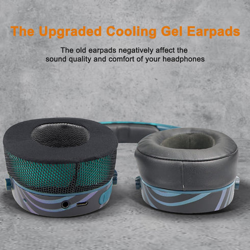SOULWIT Cooling Gel Earpads Cushions Replacement for Skullcandy Hesh 3/ANC/Evo & Crusher Wireless/ANC/Evo & Venue ANC