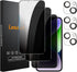 iPhone 14 Plus 6.7-Inch Privacy Screen Protector 3+3 Pack, Anti-Spy Tempered Glass, 9H Hardness, Bubble-Free, Case