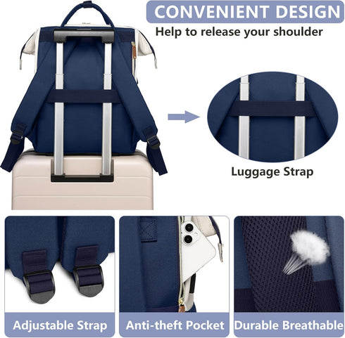 Backpack 15.6 Inch BackPacks Pack Daypack Focdod Laptop for Womem Work Bags: Travel Durable Back With USB Charging Port