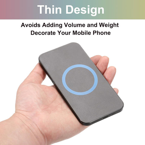 uxcell 4 Pcs Magnetic Adapter Ring, Universal Magnetic Wireless Charger Conversion Kit Adhesive Sticker Ring for Phone