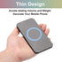 uxcell 4 Pcs Magnetic Adapter Ring, Universal Magnetic Wireless Charger Conversion Kit Adhesive Sticker Ring for Phone