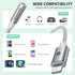 UNBREAKcable Headphones Adapter for iPhone, MFi Certified Lightning to 3.5mm Jack Converter with Newest Apple Original Chip Compatible for iPhone 14/13/12/11/Pro/SE/Xs MAX/XR/X/8/iPad/iPod - Silvery