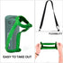 Silicone Case Compatible for JBL FLIP 5 Waterproof Portable Bluetooth Speaker, Gel Soft Skin Cover, Waterproof Rubber Case, Travel Carry Pouch with Strap (Speaker and Accessories not Included)(Green)