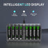 BEVIGOR 8 Rechargeable AA Batteries Charger, Bay AA AAA Battery Charger, Independent Slot Charger with LED Light