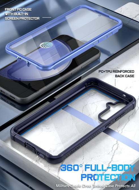 Poetic Guardian Case for Samsung Galaxy S23 FE 5G, Built-in Screen Protector, Full Body Shockproof Bumper Cover [Update
