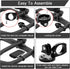 Aero Bar Bike Computer Mount for Garmin Edge, Short Version Black, Fits Bike GPS & GoPro Action Camera