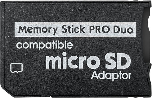 Memory Stick PRO Duo Adapter, Micro SD/SDHC/SDXC to Memory Stick PRO Duo Compatible with Sony Camera