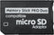 Memory Stick PRO Duo Adapter, Micro SD/SDHC/SDXC to Memory Stick PRO Duo Compatible with Sony Camera
