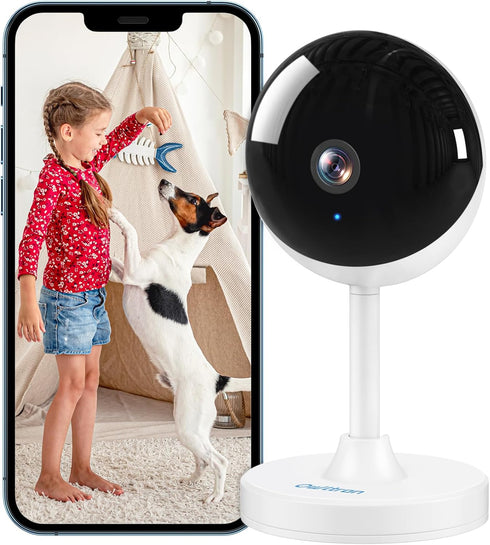 owltron Indoor Security Camera 2K, 2.4GHz WiFi Baby Monitor with Motion/Cry Detection, Night Vision, 2-Way Audio