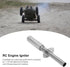 1/8 1/10 Aluminum RC Engine Glow Plug Starter Kit with Hot Spark Plug Compatible with Scale Model Cars Trucks Boats